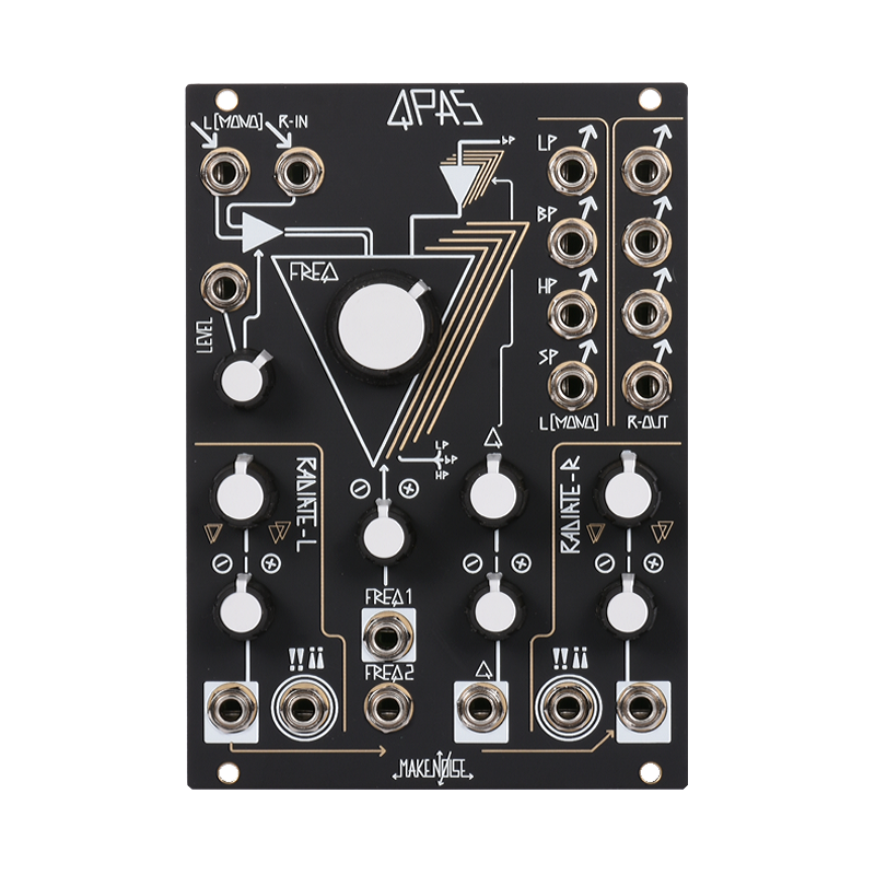 Make Noise QPAS Filter Quad Peak Animation System Filter – Control